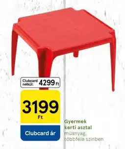 Tesco Gyermek kerti asztal ajánlat