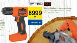 Tesco Black+Decker Li-Ion csavarozó ajánlat