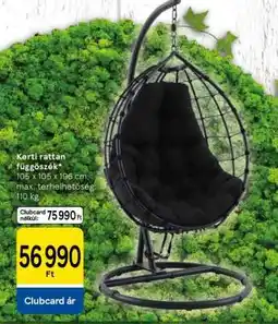 Tesco Kerti rattan függőszék ajánlat