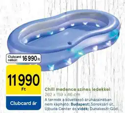 Tesco Chill medence színes ledekkel ajánlat