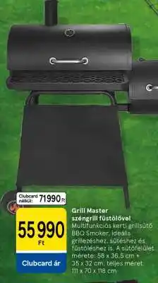 Tesco Grill Master széngrill füstölővel ajánlat