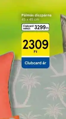 Tesco Pálmás díszpárna ajánlat