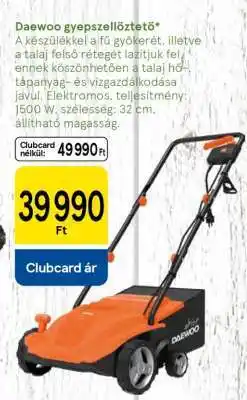 Tesco Daewoo gyepszellőztető ajánlat