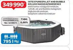 Auchan Intex PureSpa Jet and Bubble Deluxe Masszázsmedence ajánlat