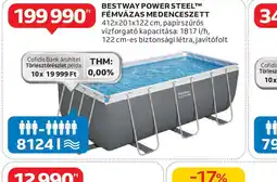 Auchan Bestway Power Steel Fémvázas Medenceszett ajánlat