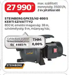 Auchan Steinberg GPK55/42-800 S Kerti Szivattyú ajánlat