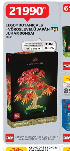 Auchan Lego BotanicalsVöröslevelű Japán Juhar Bonsai ajánlat