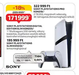 Auchan Sony Playstations Digital Edition Slim Konzol ajánlat