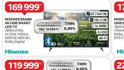 Auchan Hisense E65A6N 4K UHD Smart LED TV ajánlat
