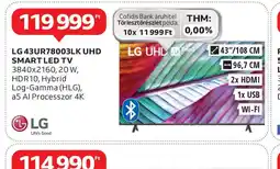 Auchan LG 43UR78003LK UHD Smart LED TV ajánlat