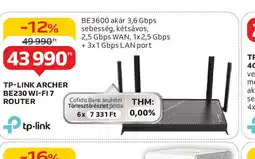 Auchan TP-Link Archer BE230 Wi-Fi 7 Router ajánlat