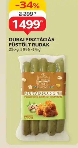 Auchan DUBAI PISZTÁCIÁS FÜSTÖLT RUDAK ajánlat