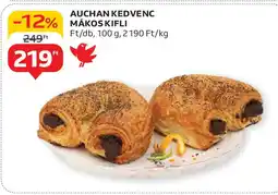 Auchan Auchan kedvenc mákos kifli ajánlat