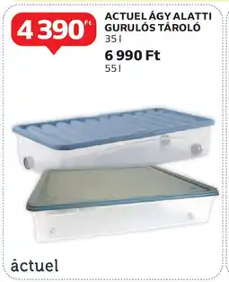 Auchan Actuel ágy alatti gurulós tároló ajánlat