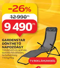 Auchan Gardenstar dönthető napozóágy ajánlat