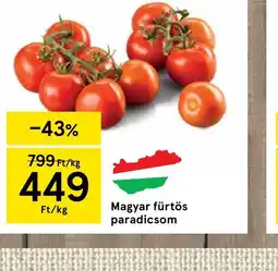 Tesco Magyar fürtös paradicsom ajánlat
