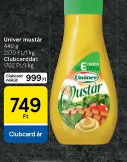 Tesco Univer mustár ajánlat