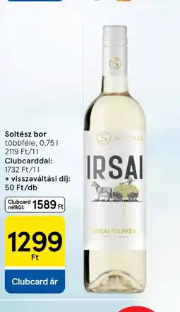 Tesco Soltész bor ajánlat