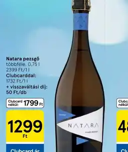 Tesco Natara pezsgő ajánlat