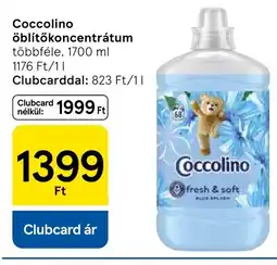 Tesco Coccolino öblítőkoncentrátum ajánlat
