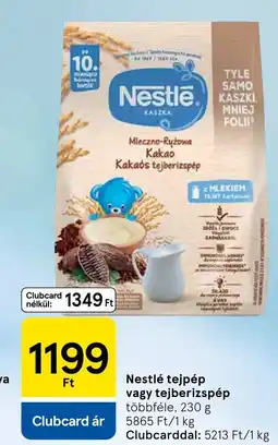 Tesco Nestlé tejpép vagy tejberizspép ajánlat