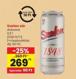 Spar Szalón Sör ajánlat