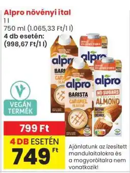 Spar Market Alpro növényi ital ajánlat