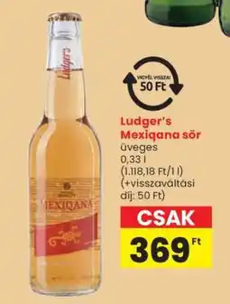 Spar Ludger’s Mexiqana sör ajánlat