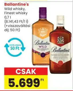 Spar Market Ballantine's Wild whisky, Finest whisky ajánlat