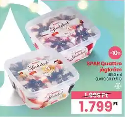 Spar SPAR Quattro jégkrém ajánlat