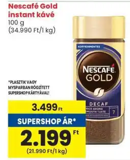 Spar Market Nescafé Gold instant kávé ajánlat