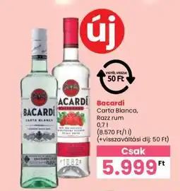 Spar Bacardi Carta Blanca, Razz rum ajánlat