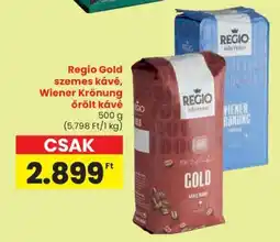 Spar Regio Gold szemes kávé, Wiener Krönung őrölt kávé ajánlat