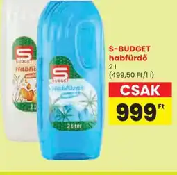 Spar S-BUDGET habfürdő ajánlat