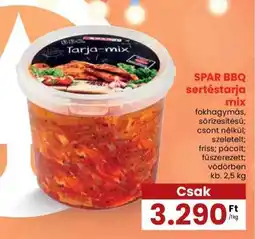 Spar SPAR BBQ sertéstarja mix ajánlat
