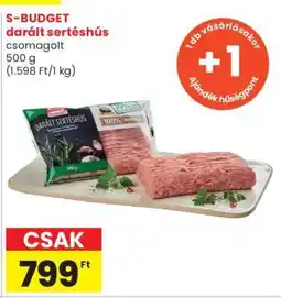 Spar Market S-BUDGET darált sertéshús ajánlat
