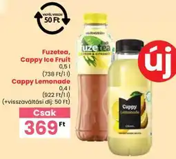 Spar Fuzetea, Cappy Ice Fruit / Cappy Lemonade ajánlat