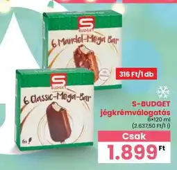 Spar S-BUDGET jégkrémválogatás ajánlat