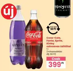 Spar Coca-Cola, Fanta, Sprite, Kinley szénsavas üdítőital ajánlat