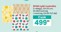 Spar SPAR nyári szalvéta ajánlat