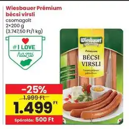 Wiesbauer Prémium bécsi virsli