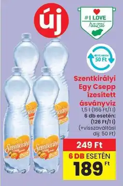 Spar Szentkirályi Egy Csepp ízesített ásványvíz ajánlat