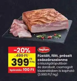 Spar Füstölt, főtt, préselt császárszalonna ajánlat