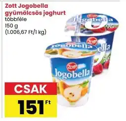 Spar Zott Jogobella gyümölcsös joghurt ajánlat