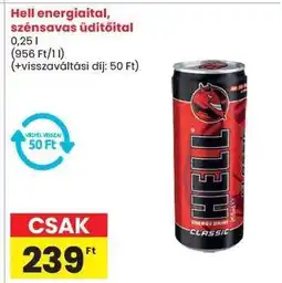 Spar Hell energiaital, szénsavas üdítőital ajánlat