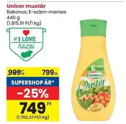 Spar UNIVER﻿﻿ Mustár ajánlat