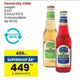 Spar SOMERSBY Cider ajánlat