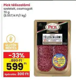 Spar PICK Téliszalámi ajánlat