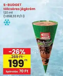 Spar S-BUDGET tölcséres jégkrém ajánlat