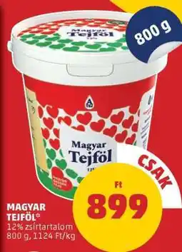 PENNY Magyar tejföl ajánlat